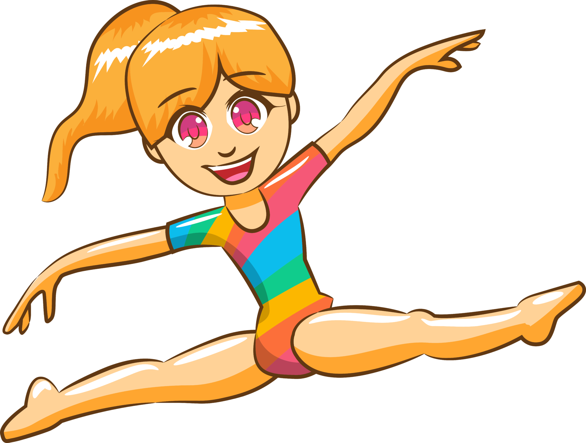 Gymnastics Clipart A Girl In A Colorful Leor Leor Leor Leor Leor Leor Leor Leo