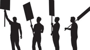 1st-amendment-clipart-silhouettes-of-people-holding-signs-and-flags