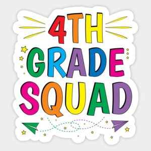 4th Grade Clipart 4th Grade Squad Sticker