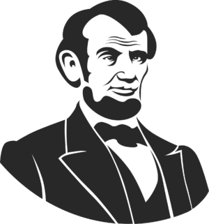 abraham-lincoln-clipart-a-black-and-white-image-of-man