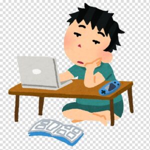 adhd-clipart-a-boy-sitting-at-desk-with-laptop-computer-hd-png