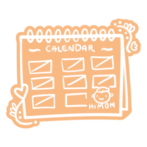 agenda-clipart-a-calendar-with-sticker-on-it