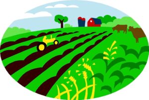 agriculture-clipart-a-farm-with-tractor-and-in-the-background