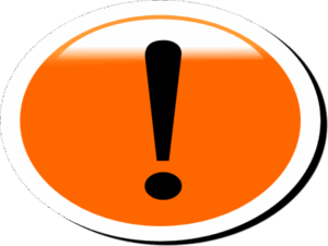alert-clipart-a-orange-and-white-button-with-black-exor