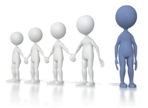 alone-clipart-a-group-of-3d-people-standing-in-line