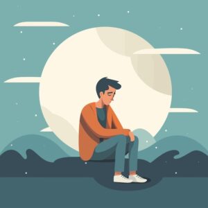 alone-clipart-a-man-sitting-on-the-ground-with-his-head-down