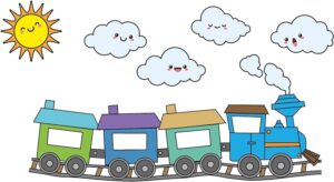 amazon-clipart-a-train-with-smiling-face-and-sun
