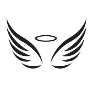 angel-wings-clipart-a-black-and-white-logo-of-winged-wing