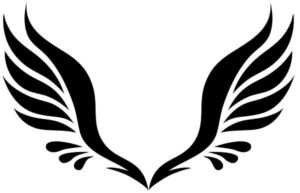 angel-wings-clipart-a-black-and-white-logo-with-wings