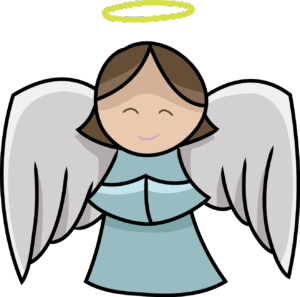 angels-clipart-an-angel-with-a-halo-and-wings