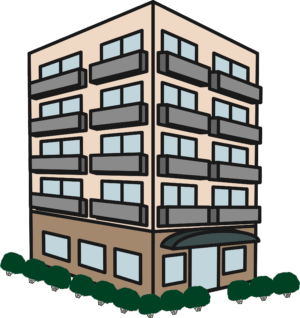 apartment-clipart-a-building-with-many-windows-and-trees