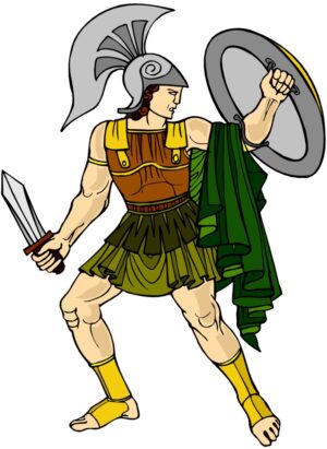 aphrodite-clipart-a-roman-soldier-with-sword-and-shield