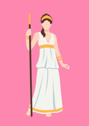 aphrodite-clipart-a-woman-in-white-dress-holding-stick