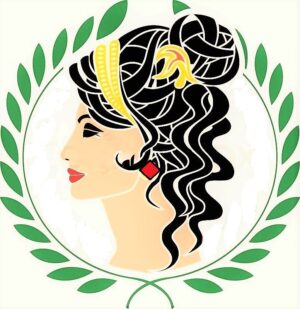 aphrodite-clipart-a-woman-with-wreath-around-her-head