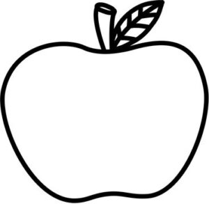apple-clipart-black-and-white-an-apple-with-a-leaf-on-it
