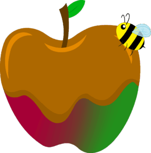 apple-pie-clipart-an-apple-with-a-bee-on-it