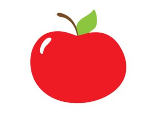apples-clipart-an-apple-with-a-leaf-on-it