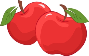 apples-clipart-two-red-apples-with-green-leaves-on-top