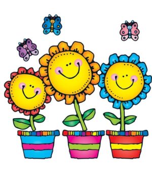 april-clipart-free-a-flower-pot-with-three-flowers-and-butterfly
