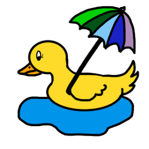 april-showers-clipart-a-yellow-duck-with-an-umbrella-floating-in-the-water