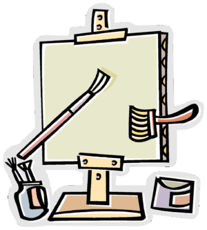 art-supplies-clipart-a-drawing-board-with-brush-and-paint