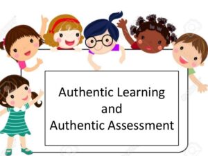 assessment-clipart-a-group-of-children-holding-sign-with-the-words-authentic-and