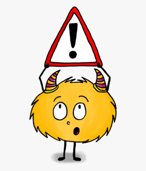 attention-clipart-a-cartoon-character-with-warning-sign-on-his-head