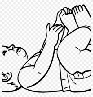 baby-clipart-black-and-white-a-woman-is-doing-yoga-on-her-back