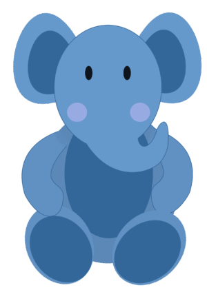 baby-elephant-clipart-a-blue-teddy-bear-sitting-on-the-ground