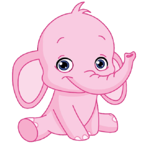 baby-elephant-clipart-a-pink-elephant-sitting-on-the-ground