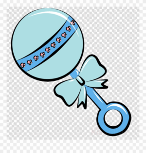 baby-rattle-clipart-a-blue-ball-with-bow-on-it