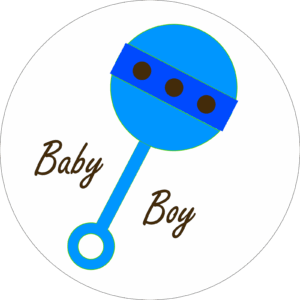 baby-rattle-clipart-a-blue-toy-with-brown-face-and-white-circle-the-words-baby-by