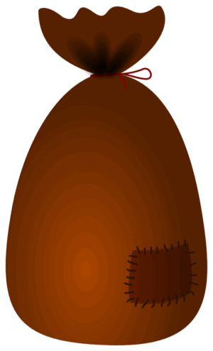 bag-clipart-a-brown-bag-with-red-bow-on-it