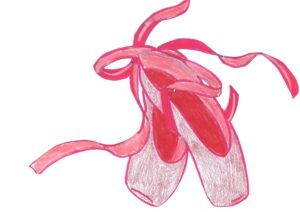 ballet-shoes-clipart-a-drawing-of-flower-with-pink-petals