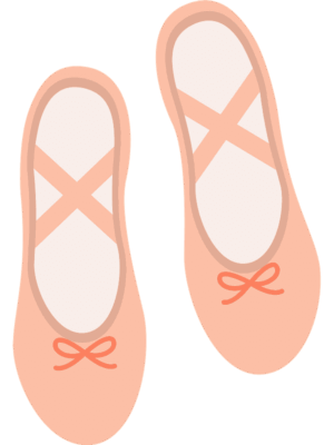 ballet-shoes-clipart-a-pair-of-slippers-with-bandage-on-the-sole