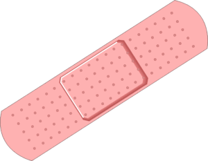band-aid-clipart-a-pink-bandage-with-dots-on-it