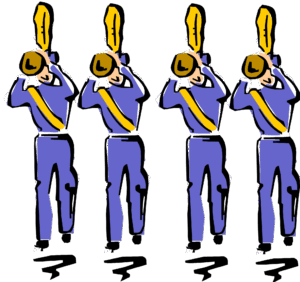 band-clipart-a-group-of-people-in-uniform-playing-instruments