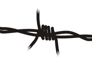 barbed-wire-clipart-a-black-and-white-image-of-barbed-fence