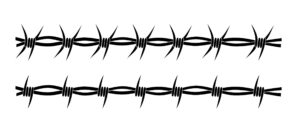 barbed-wire-clipart-a-set-of-black-and-white-fish-silhouettes