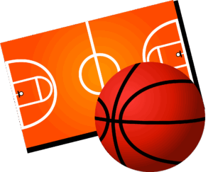 basketball-court-clipart-a-basketball-ball-and-on-black-background