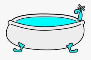bathtub-clipart-a-bathtub-with-blue-liquid-inside