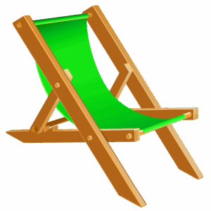 Beach Chair Clipart A Green Lawn Chair