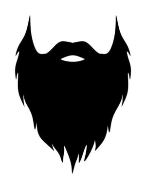 beard-clipart-a-black-and-white-silhouette-of-beard