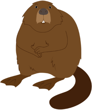 beaver-clipart-a-beaver-sitting-on-its-hind