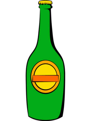 beer-bottle-clipart-a-green-bottle-with-yellow-label