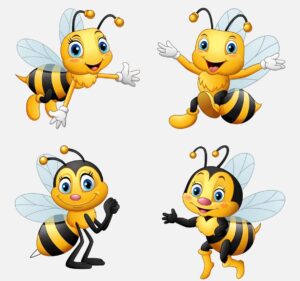 bees-clipart-cartoon-bee-character-set