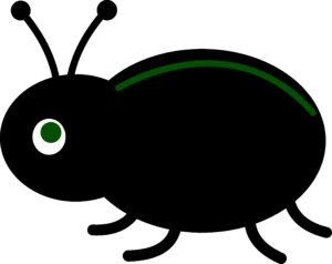 beetle-clipart-a-green-circle-with-white-dot