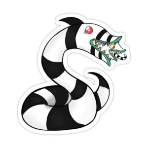 beetlejuice-sandworm-clipart-a-cartoon-snake-with-hat-on-its-head