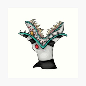 beetlejuice-sandworm-clipart-the-person-art-print