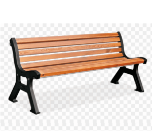 bench-clipart-a-wooden-bench-with-black-legs-and-white-background